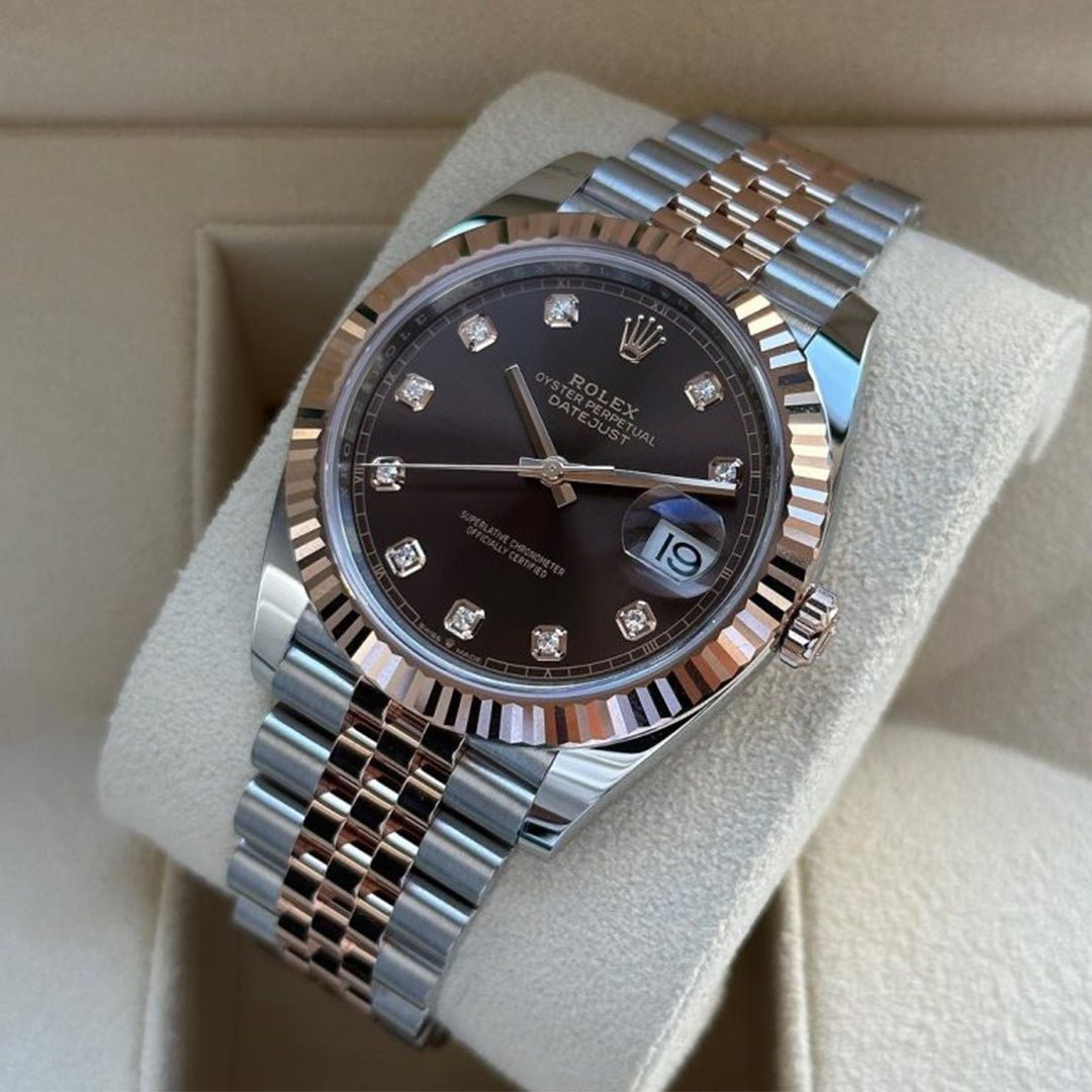 Rolex Datejust Rosegold Gold Diamond Metal Watch comInline Delivery Info