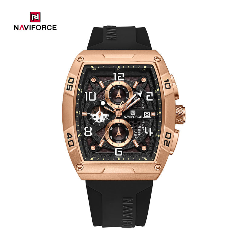 Naviforce NF8052 Luminous Hollow Dial Barrel-shaped Sports