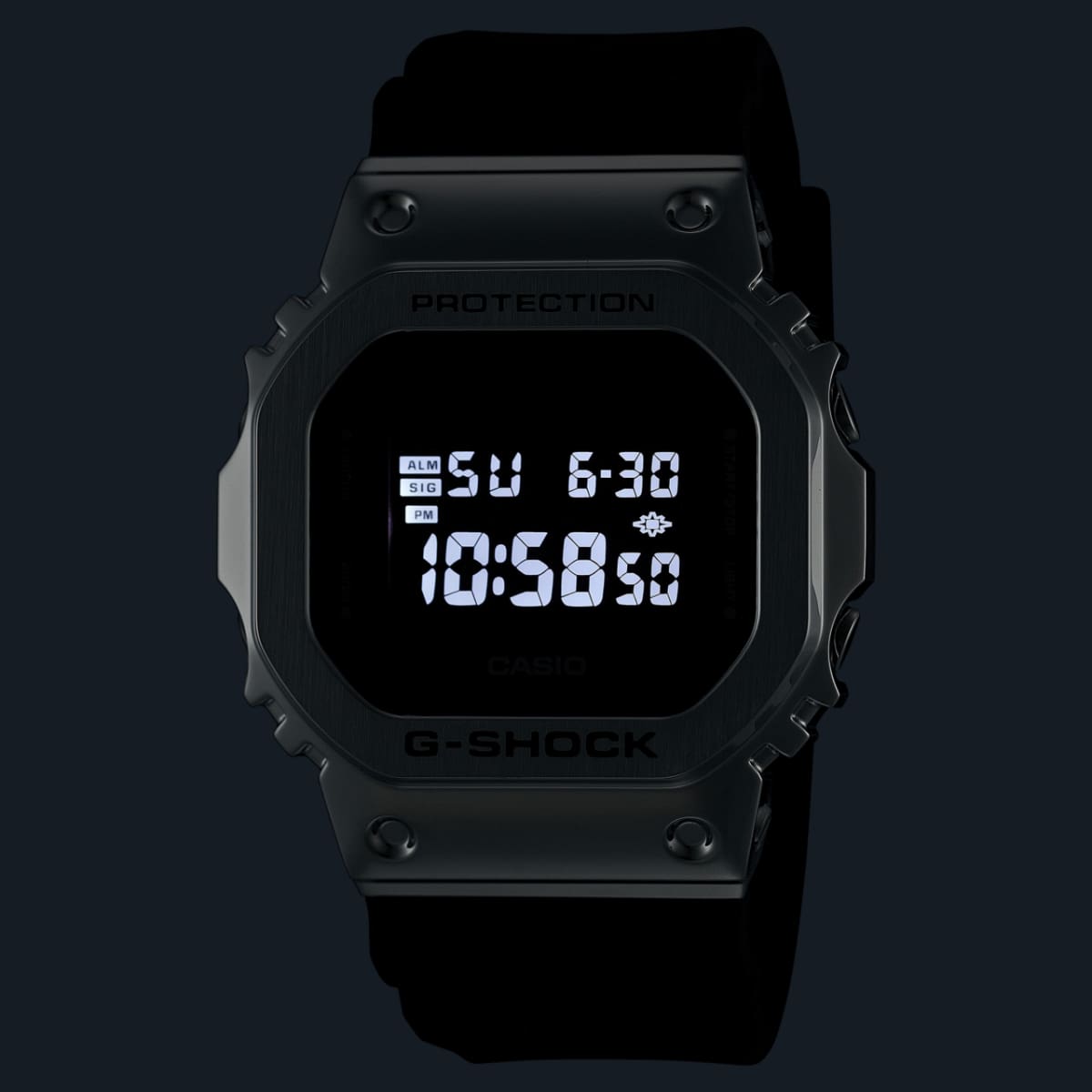 G-SHOCK 5600BB METAL BODY SILVER BLACK