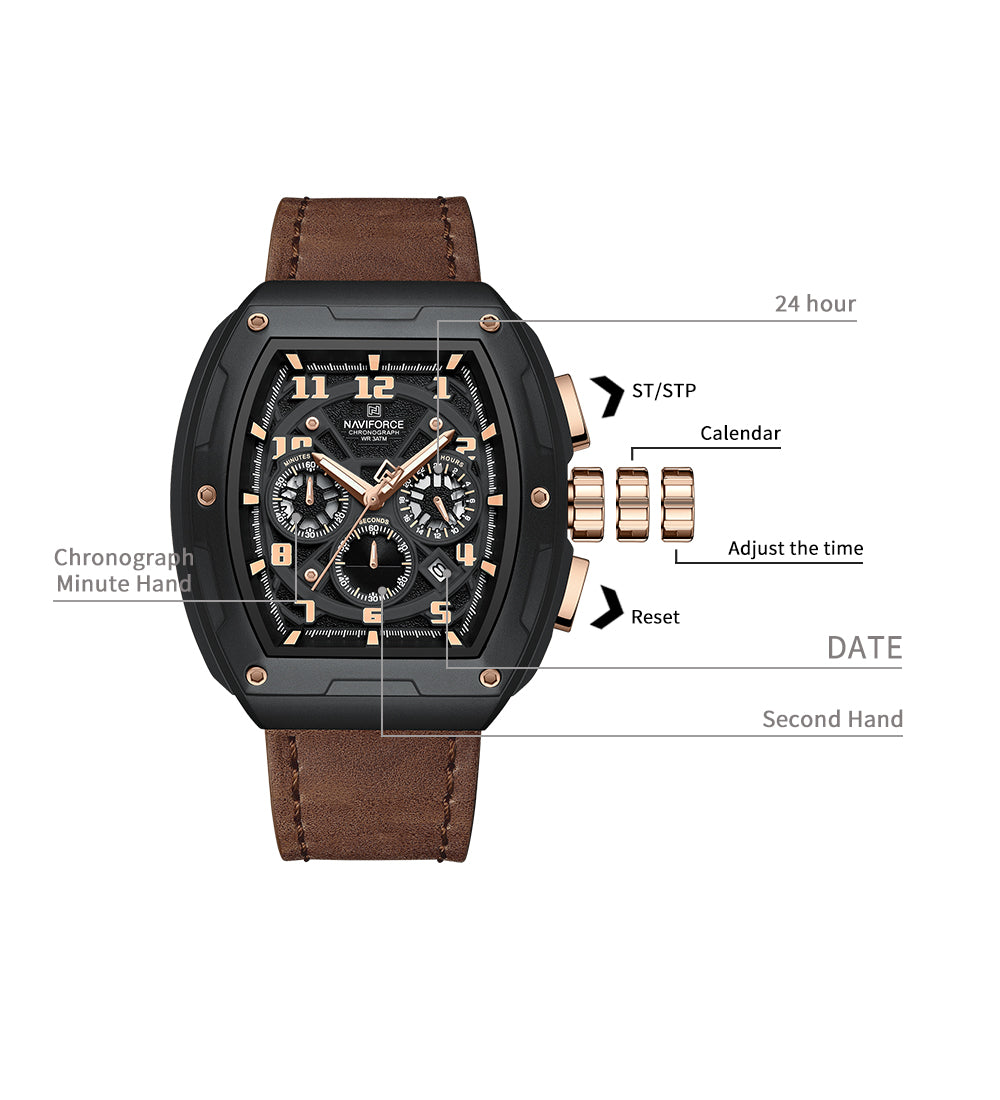 Naviforce NF8053 Brand Watch for Men