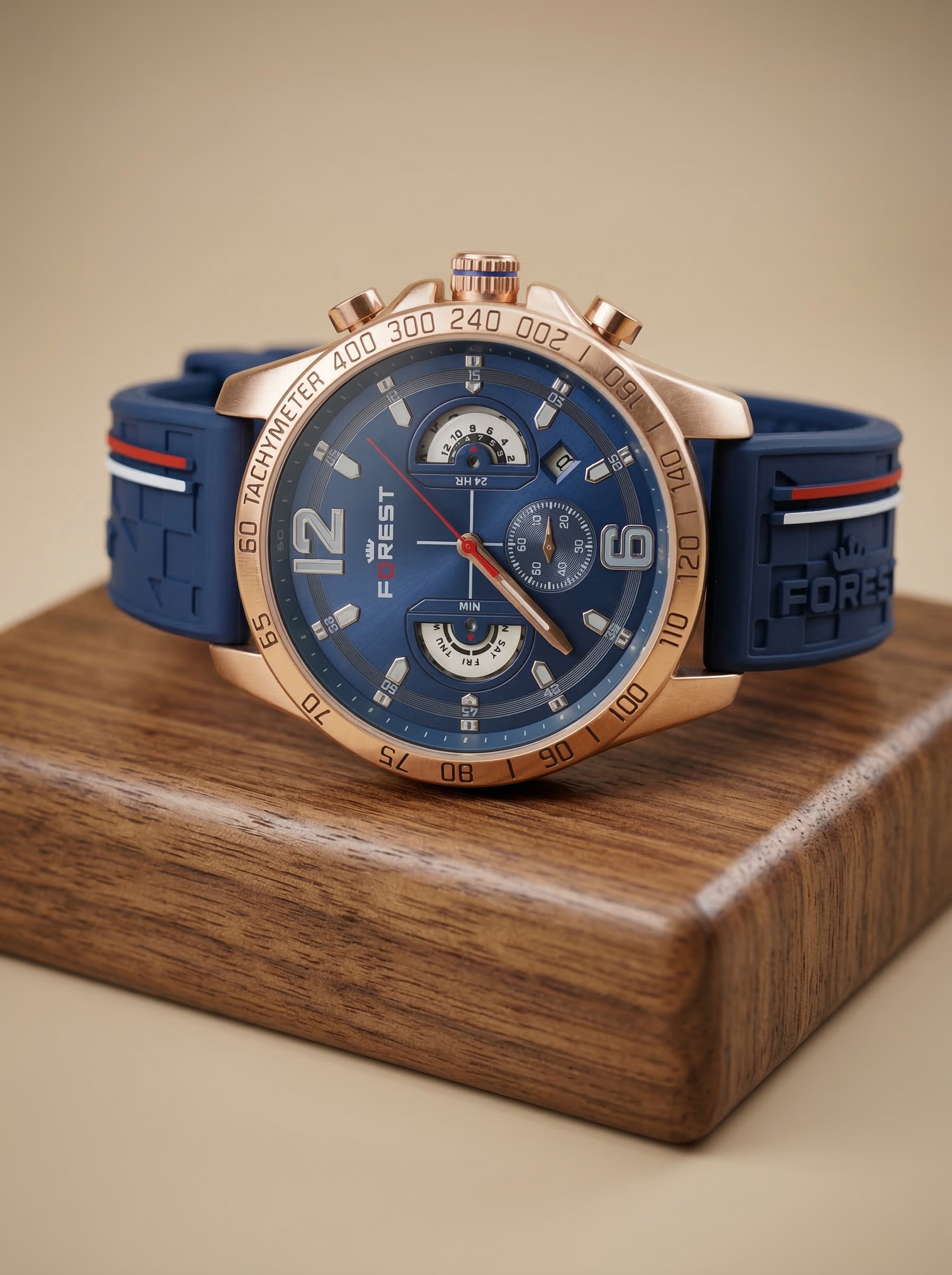 Forest Navigator Rose Gold & Navy Blue (TWM Curated)