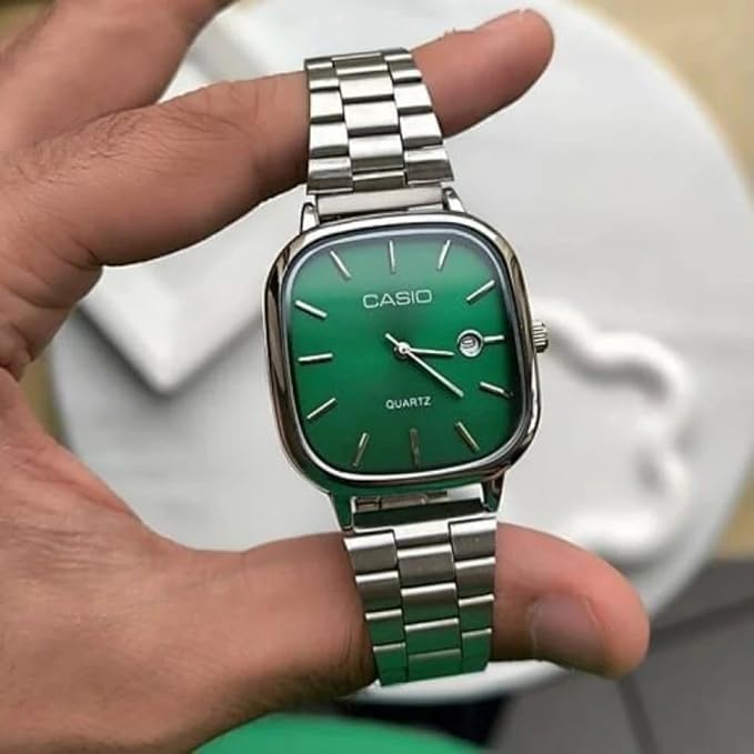 Casio Analog Silver - Green