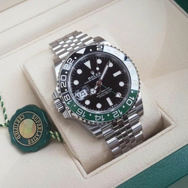 ROLEX GMT MASTER 2 LEFT HAND WATCH – .comInline Delivery Info