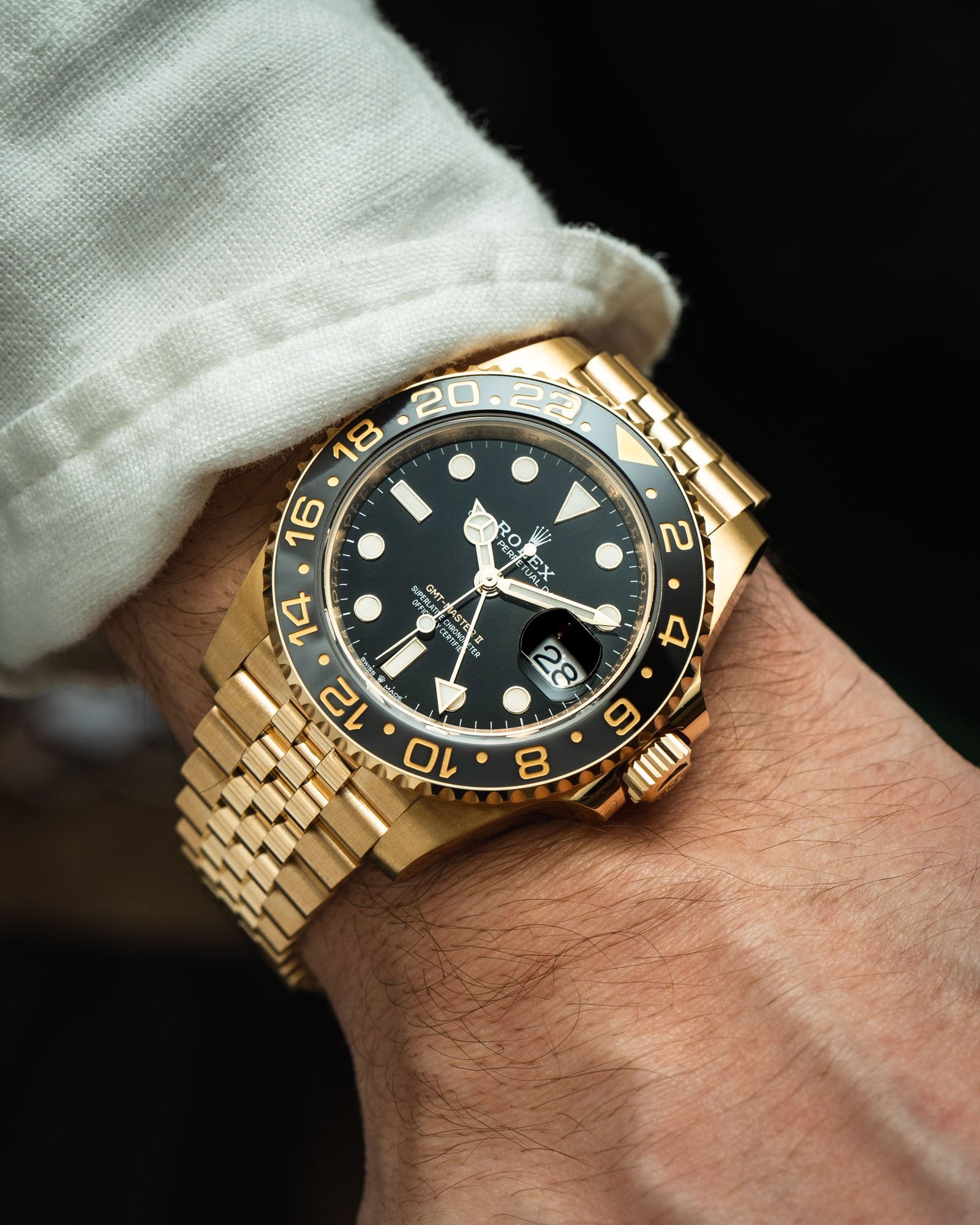 ROLEX GMT MASTER 2 LEFT HAND WATCH – .comInline Delivery Info