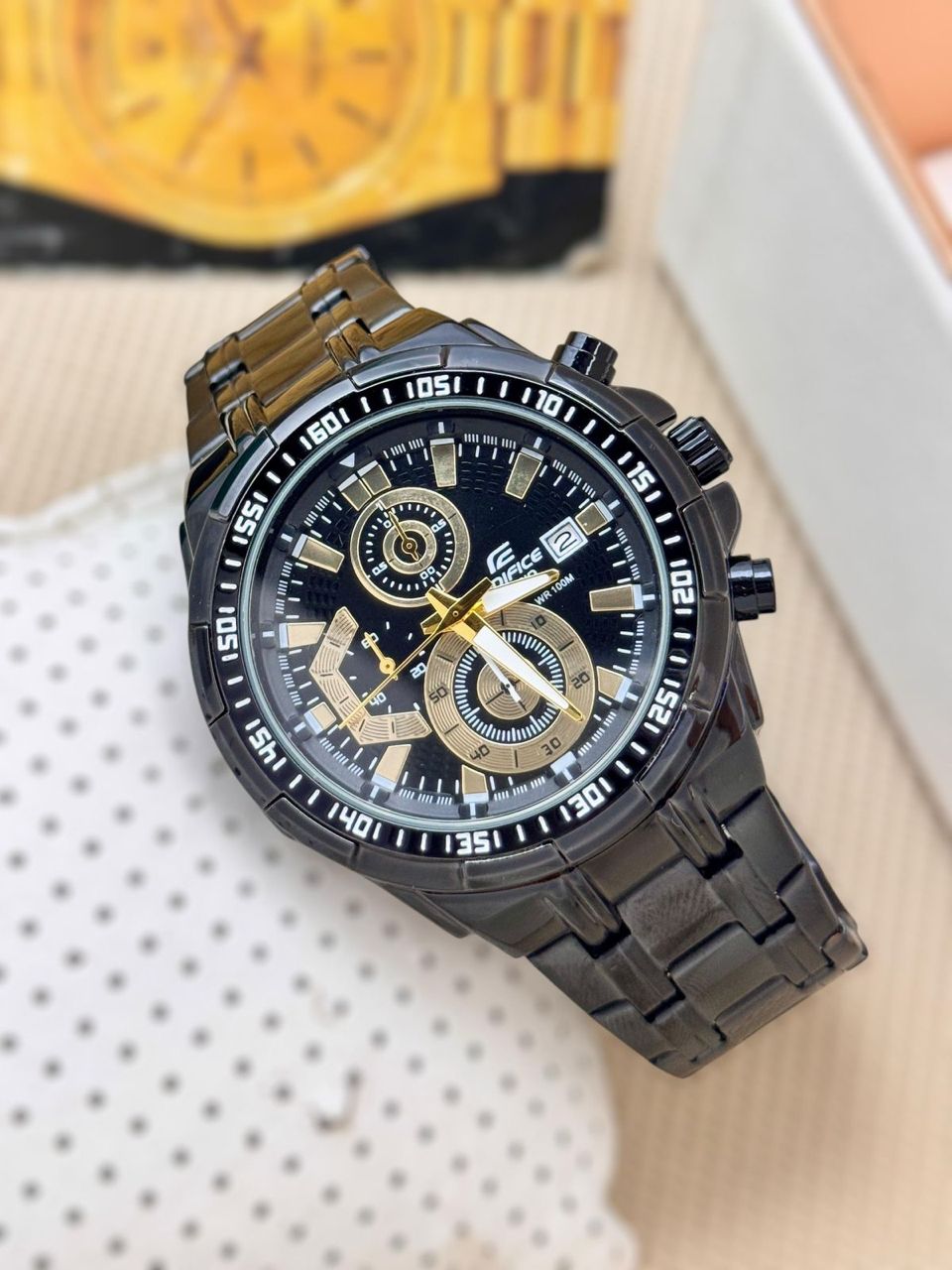Casio Edifice EFR-539 | Full Black Edition – Premium Chronograph