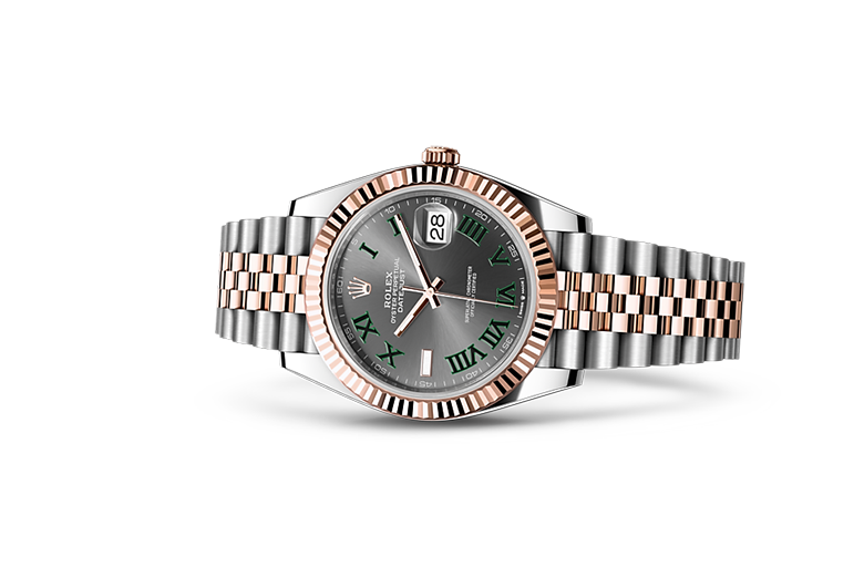 Rolex Datejust Dualtone Grey Dial Metal Watch .comInline Delivery Info