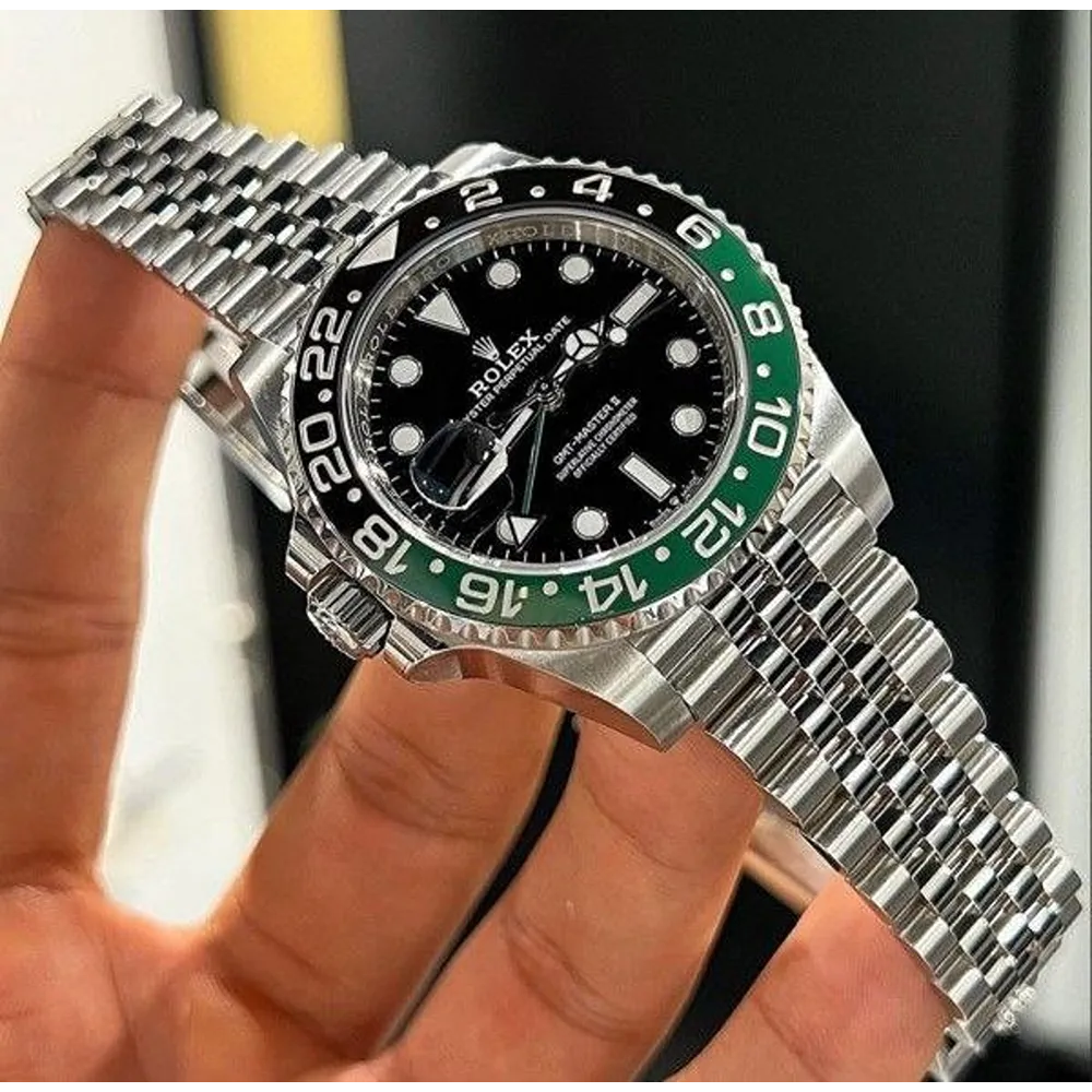 ROLEX GMT MASTER 2 LEFT HAND WATCH – .comInline Delivery Info